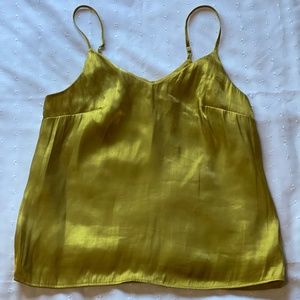 Mustard Yellow Spaghetti Strap Blouse